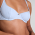 Pointelle Non-padded Underwired Bra, Blue