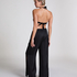 Beach Satin Pant, Black