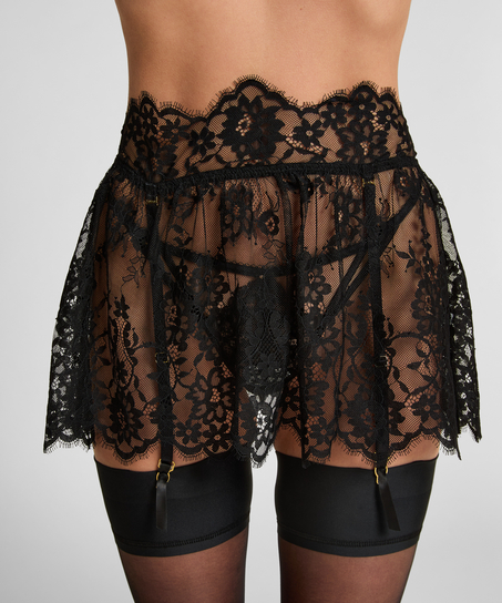 Lace Skirt, Black