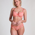 V-shaped Brazilian knickers mesh, Pink