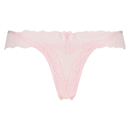 Ariel Extra Low V-Shaped Thong, Pink