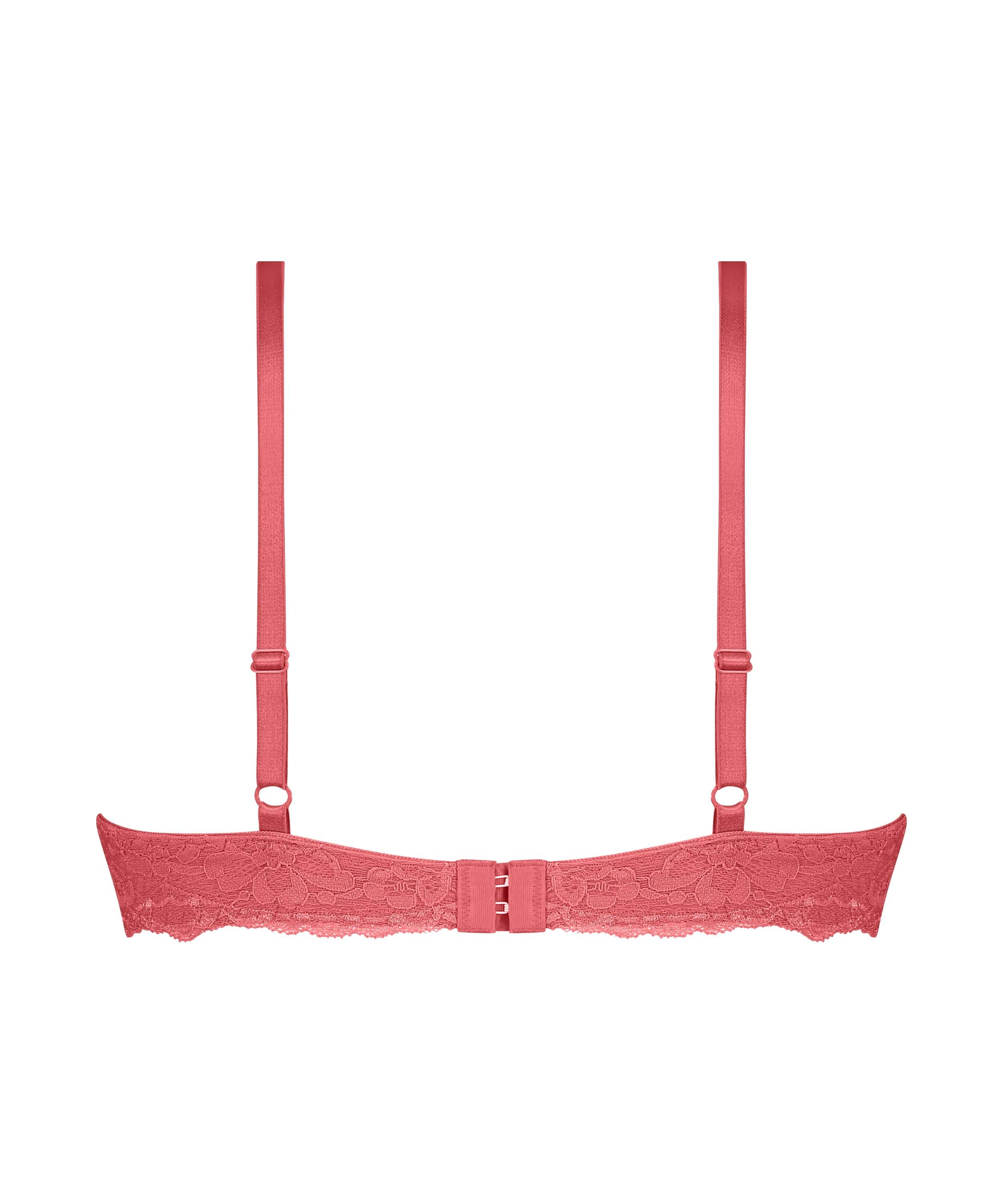 Marine Padded Underwired Bra, Red, main