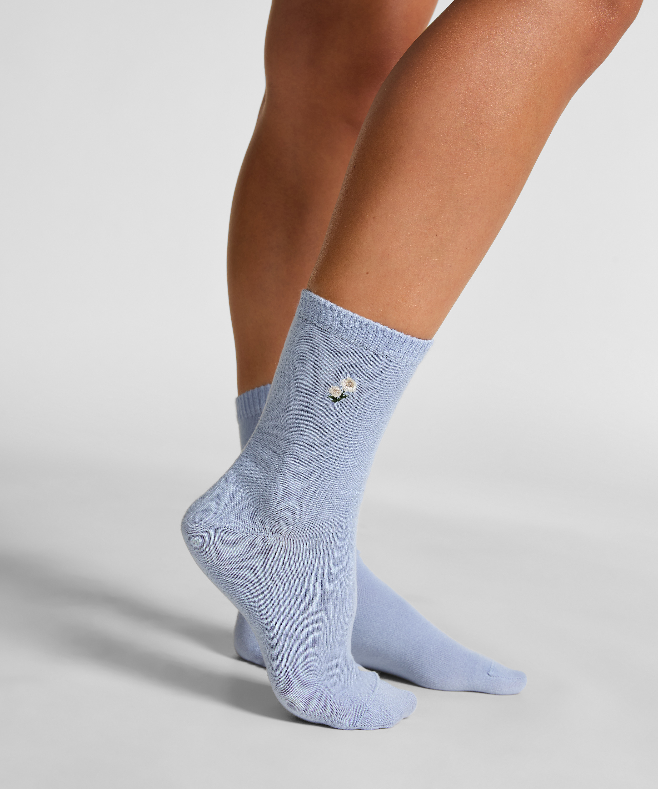 Modal Crew Socks, Blue, main
