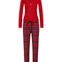 Flannel Pyjama Set, Red