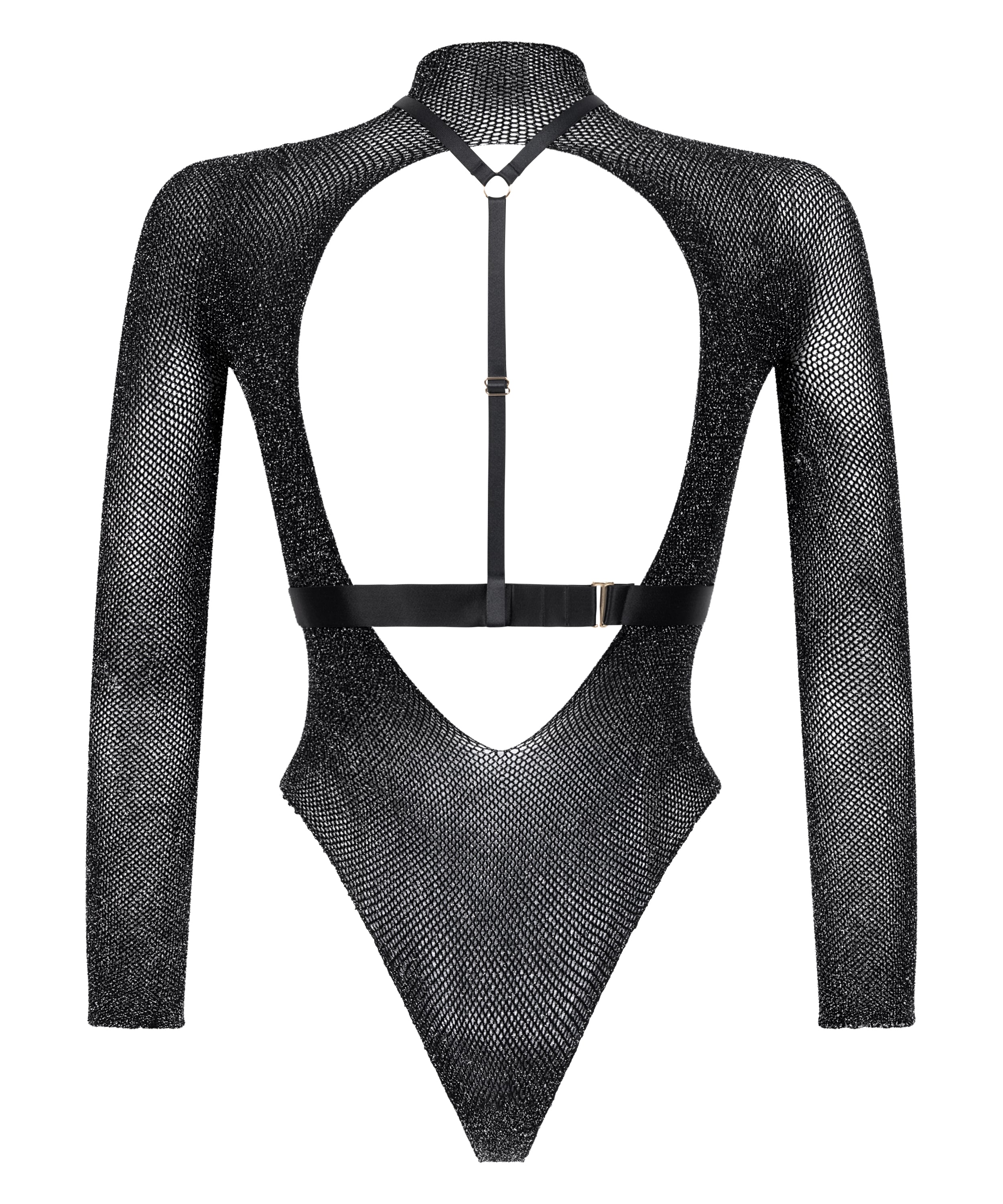 Private Body Harness Set, Black, main