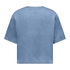 Top Velours Pocket, Blue