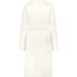 Long Fleece Bathrobe, White