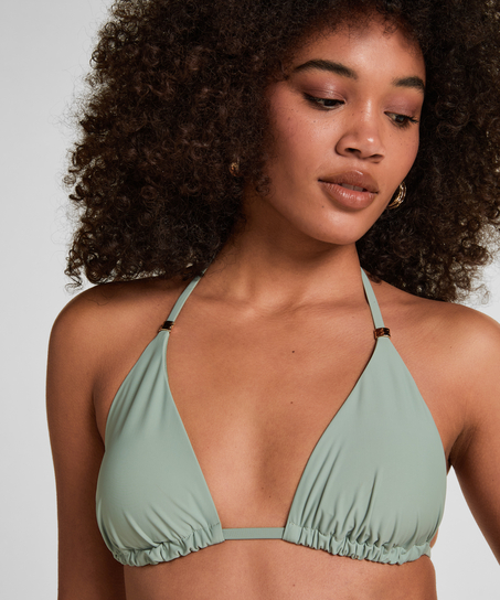 Triangle Bikini Top Luxe, Green