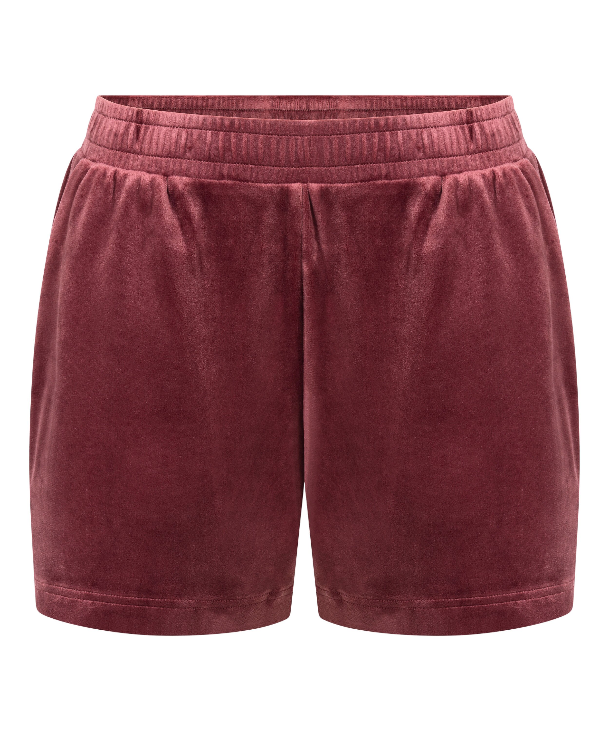 Velvet Pocket shorts, Red