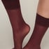 Sheer Socks Back Seam, Purple