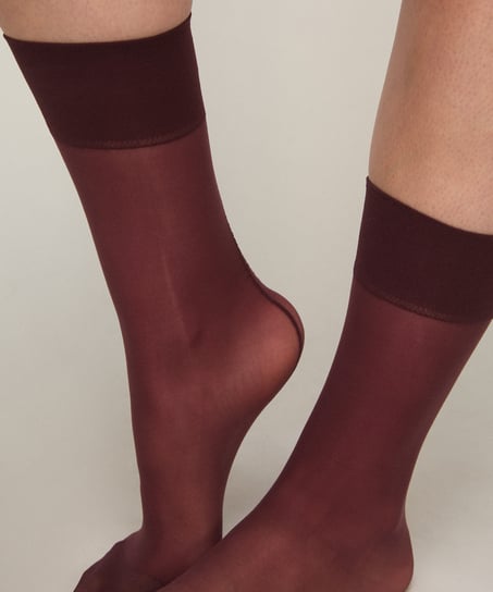 Sheer Socks Back Seam, Purple
