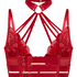 Emmeline Non-Padded Underwired Longline Bra, Red