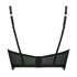 Raine padded longline underwired bra, Black