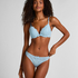 Teddy Padded Push-Up Underwired Bra, Blue