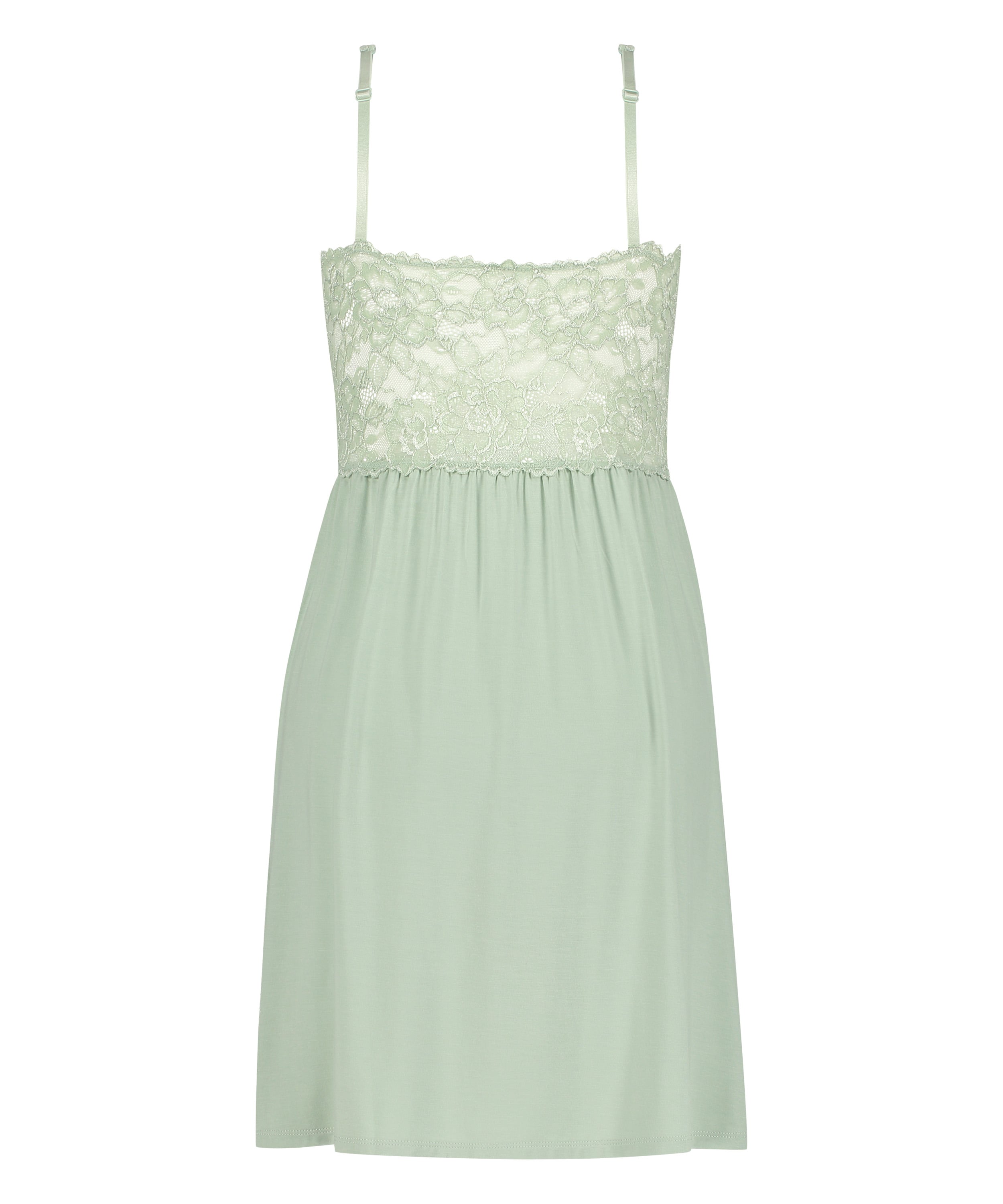 Nora Lace Slip Dress, Green, main