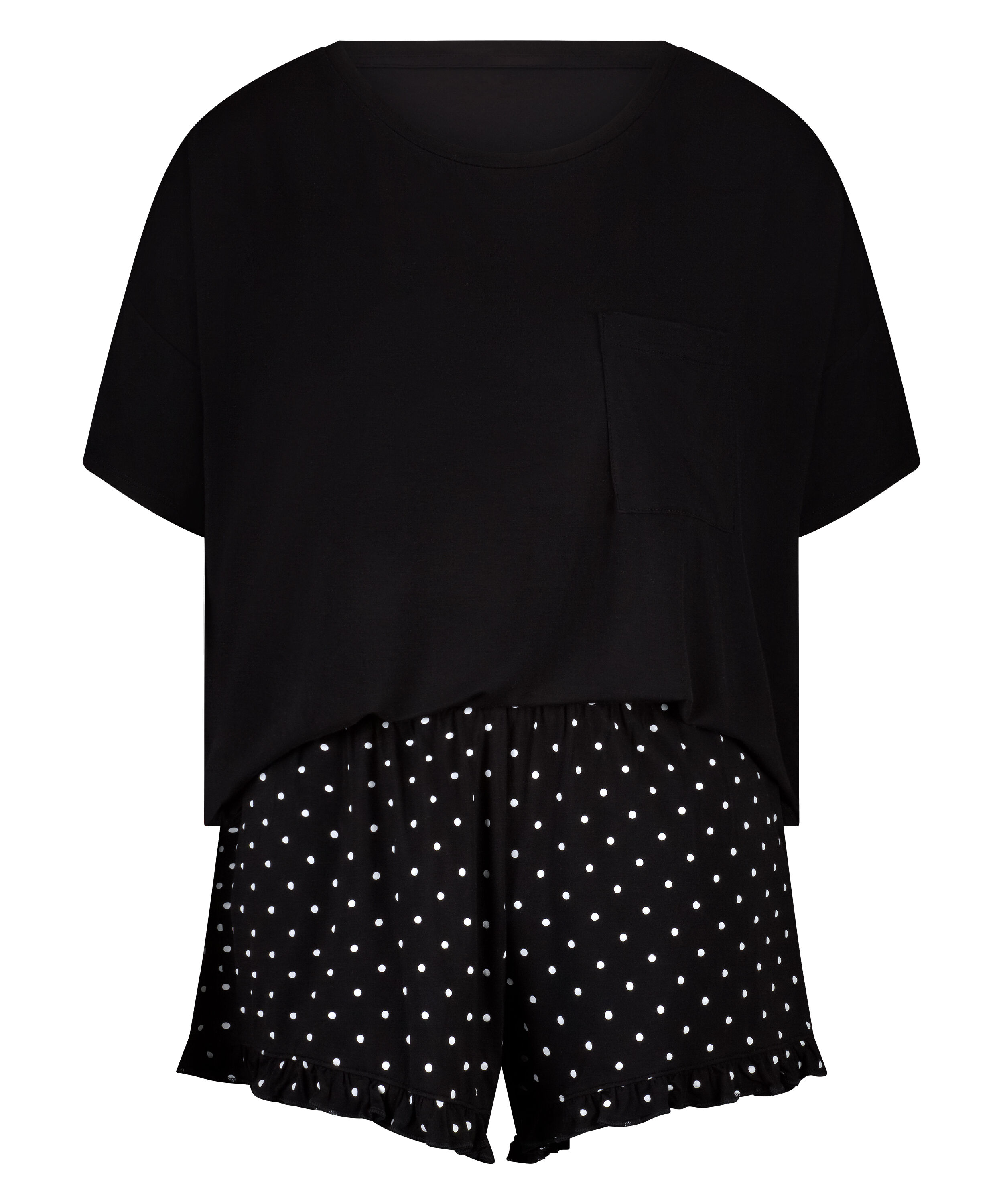 Short Pyjama Set, Black