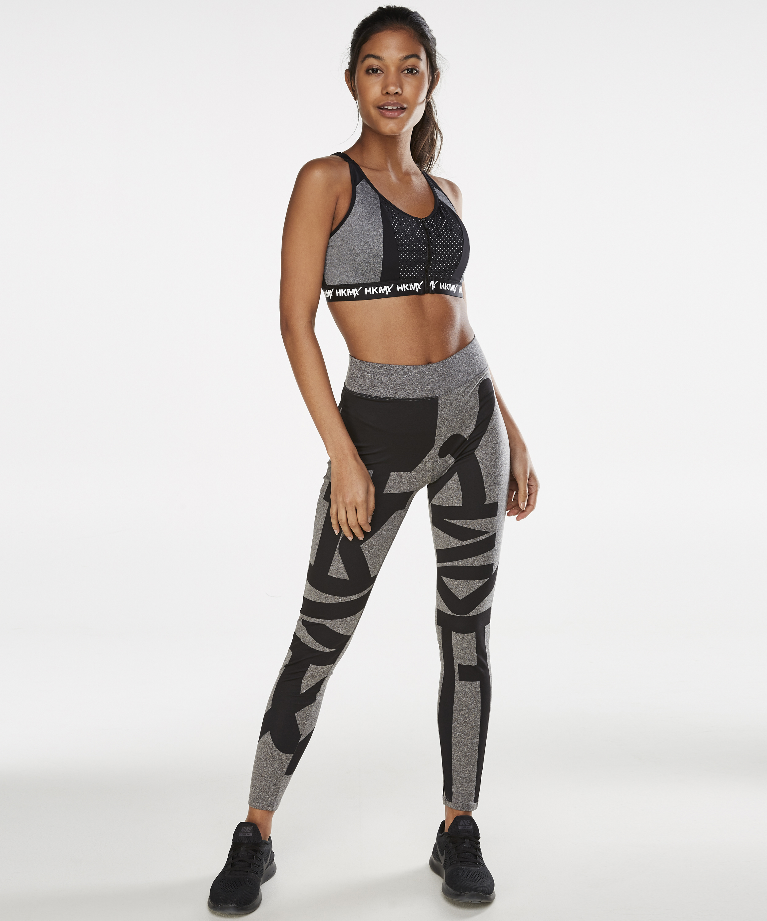 HKMX Sports bra The Pro Level 3, Gray, main