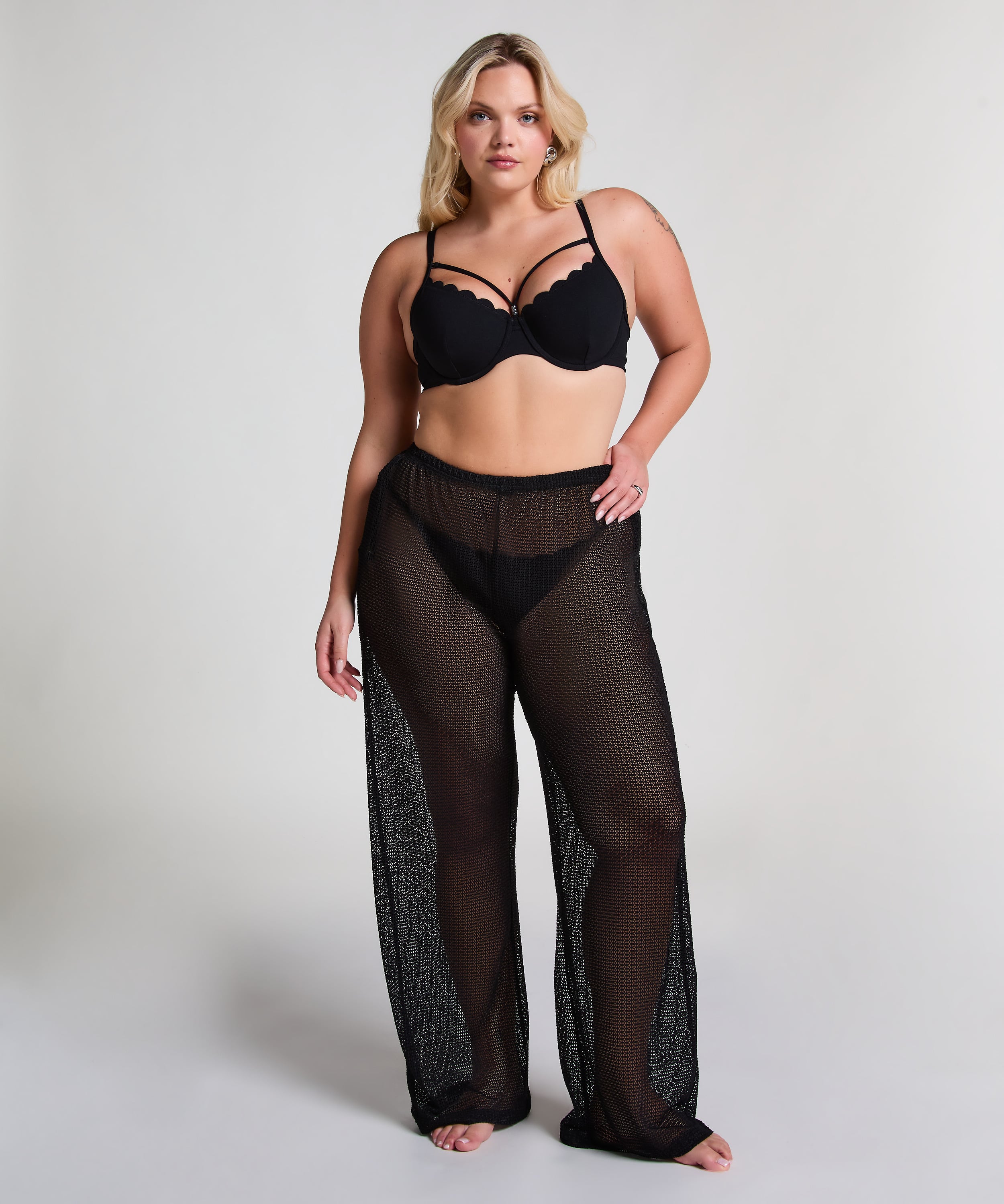 Beach Knit Pant, Black, main
