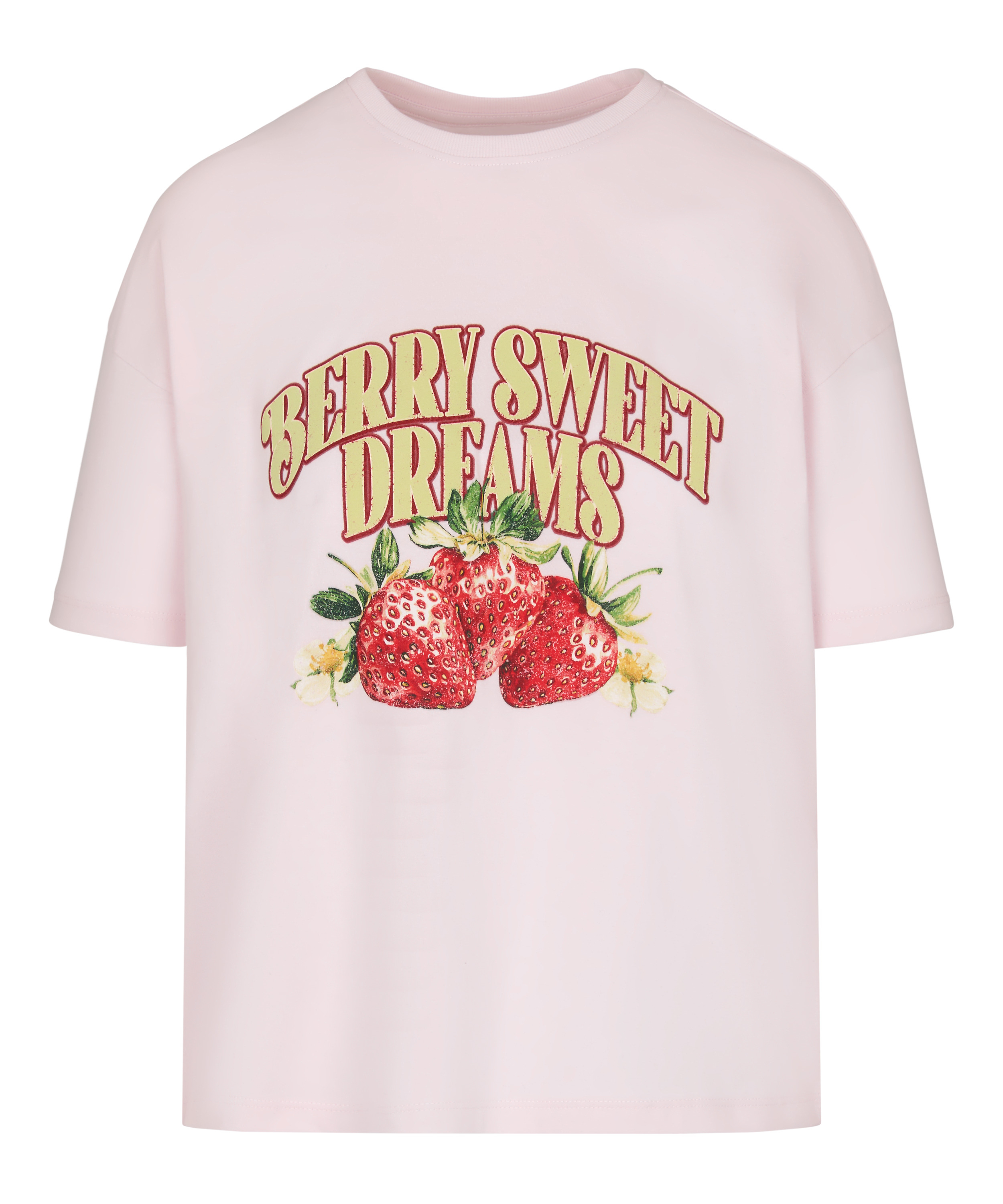 T-shirt with Print, Pink, main