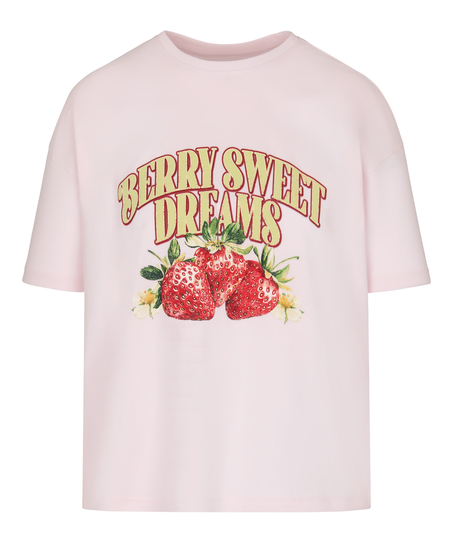 T-shirt with Print, Pink