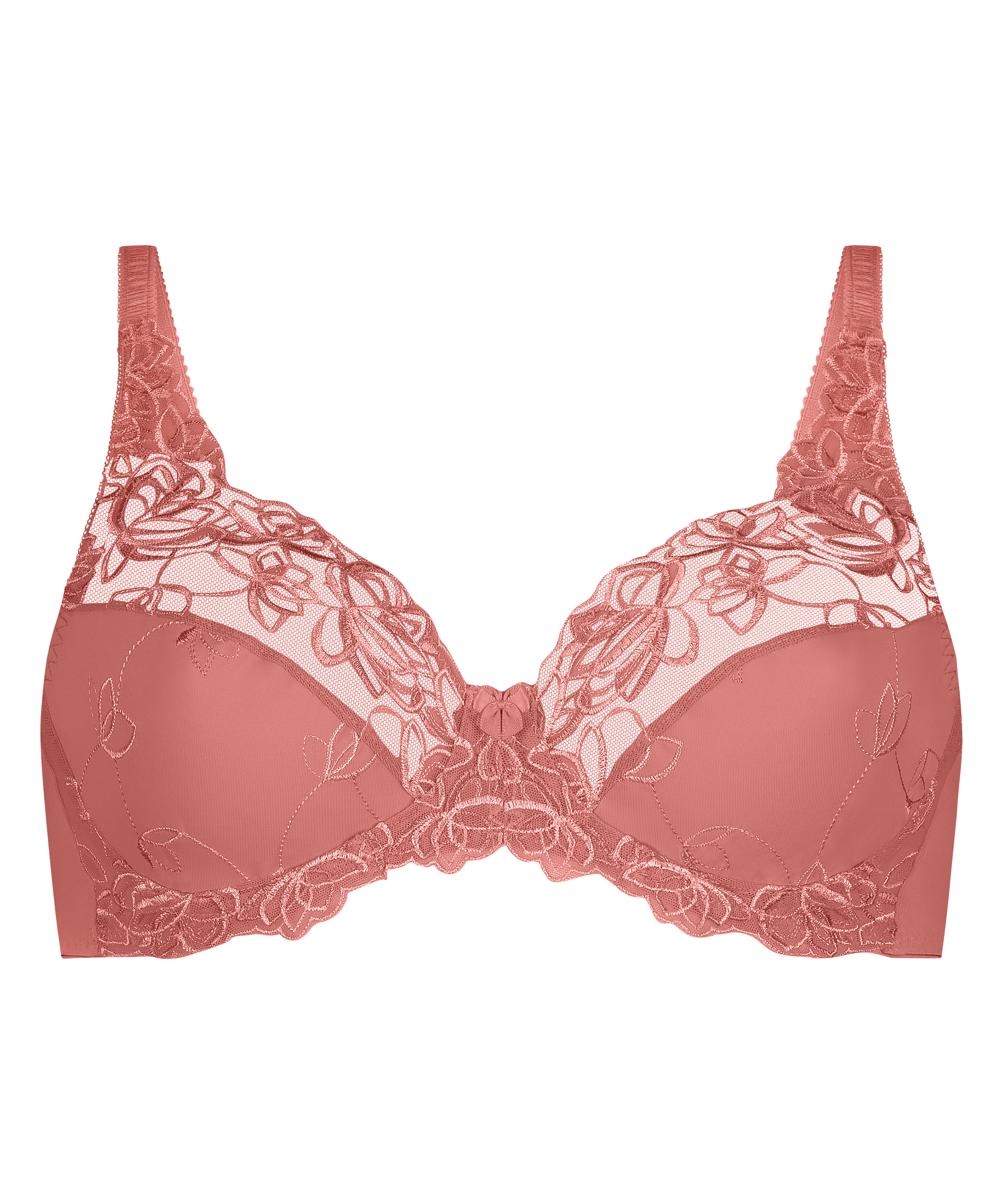 Diva Non-Padded Underwired Bra, Orange, main