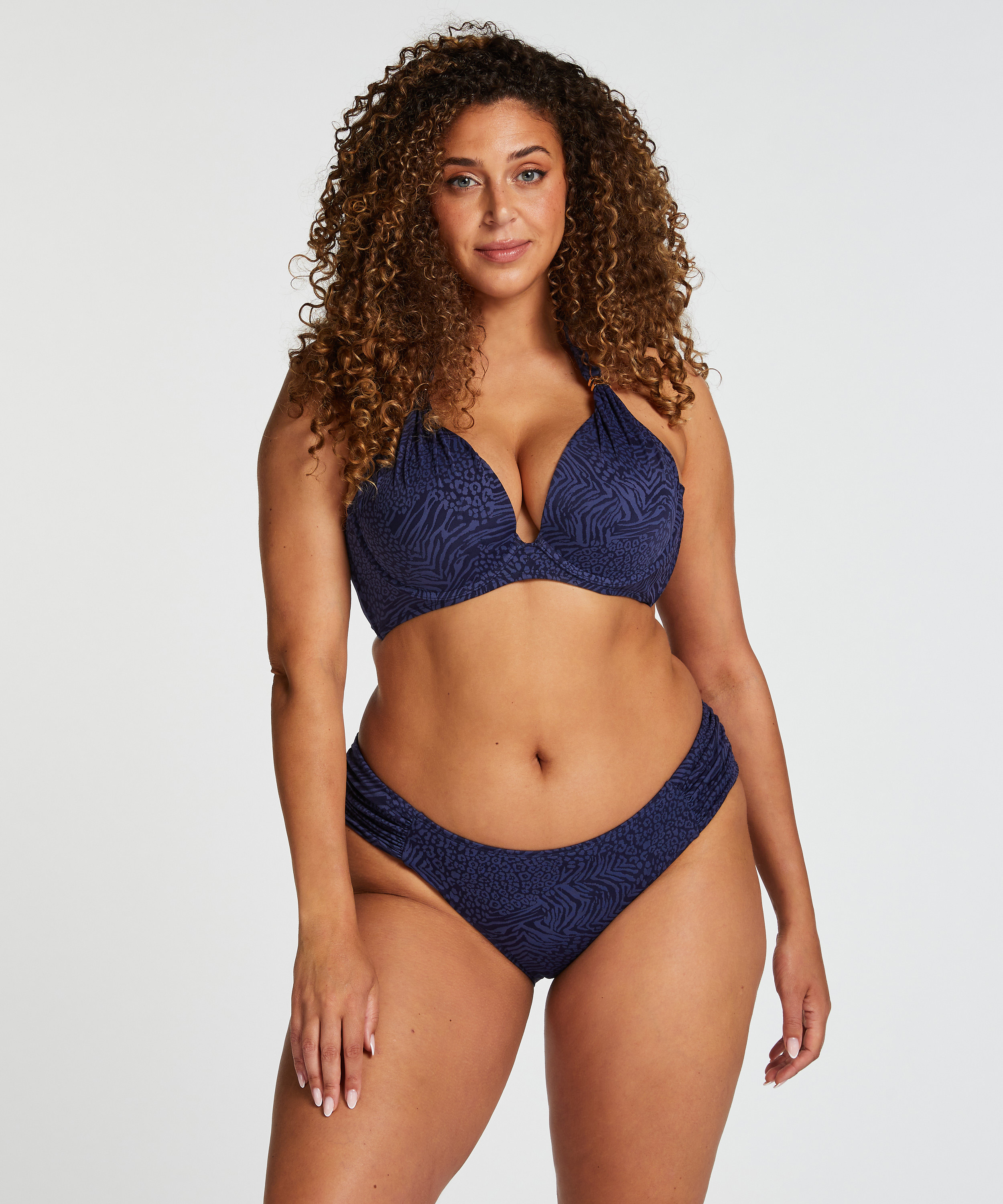 Kai Padded Push-Up Underwired Bikini Top, Blue, main