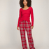 Tall Flannel Pyjama Pants, Red