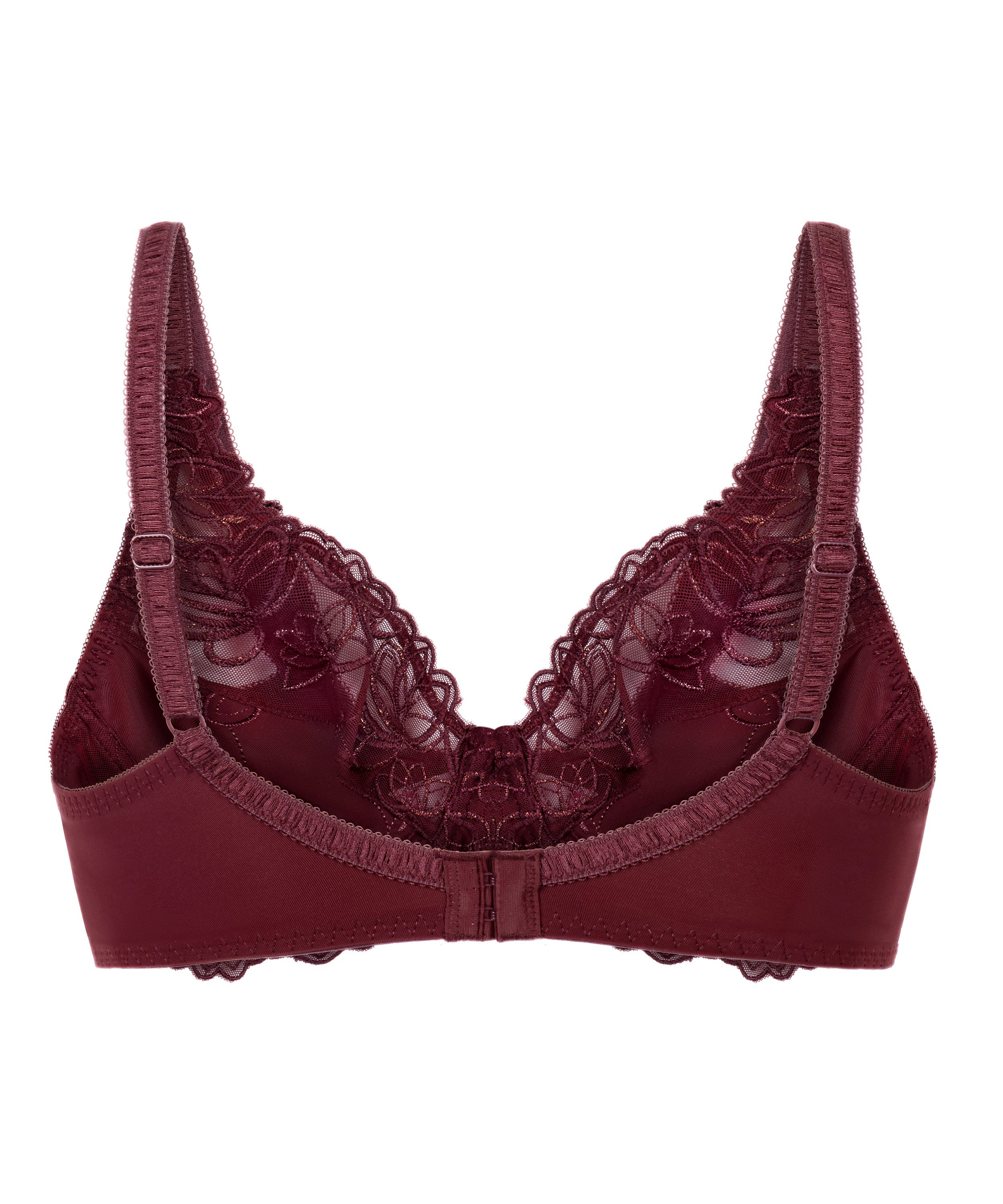 Diva Non-Padded Underwired Bra, Red, main