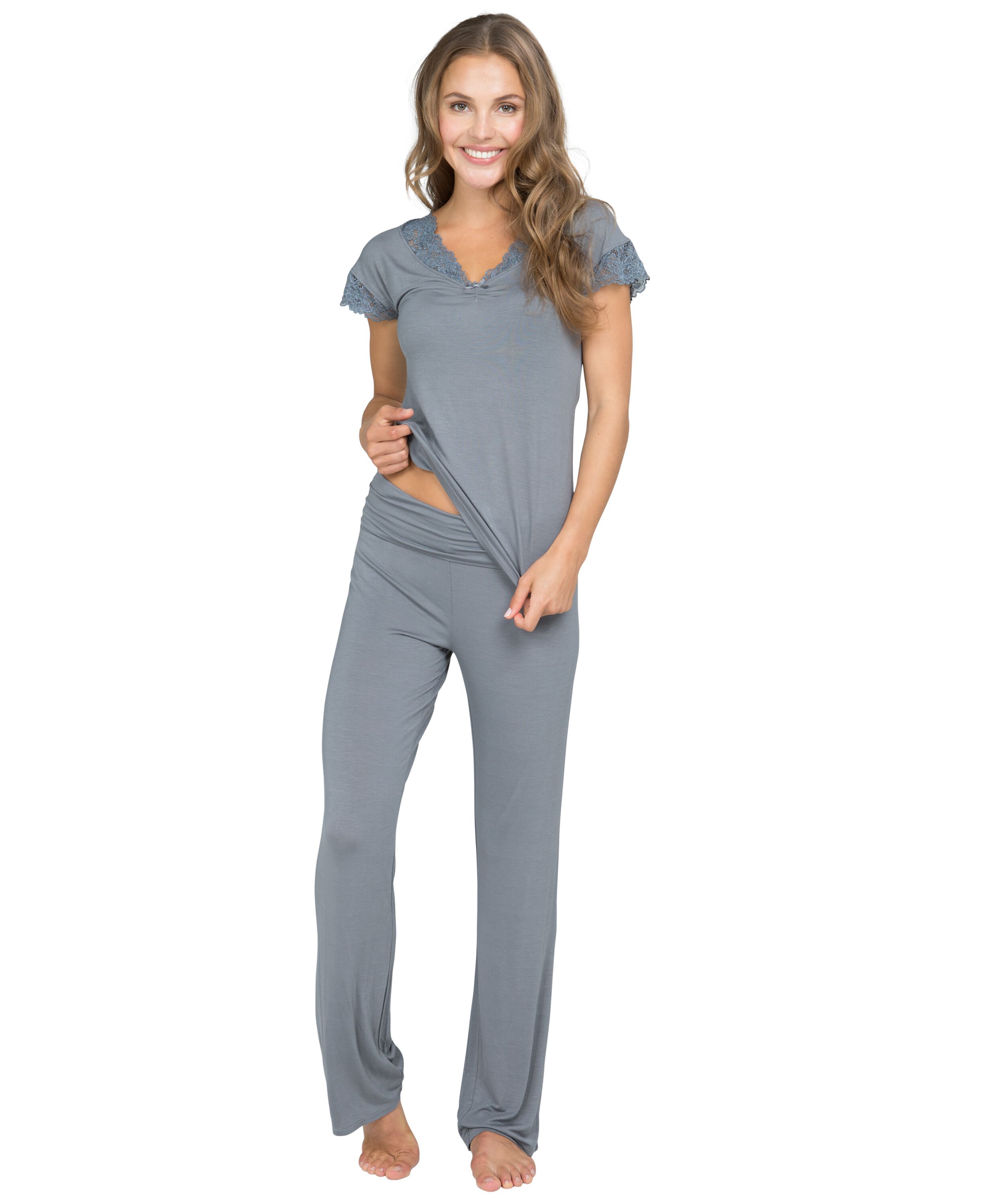 Pyjama top Laila, Gray