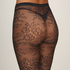 Tight Allover Lace Rhinestones, Black