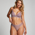 Meghan high-leg Brazilian, Purple