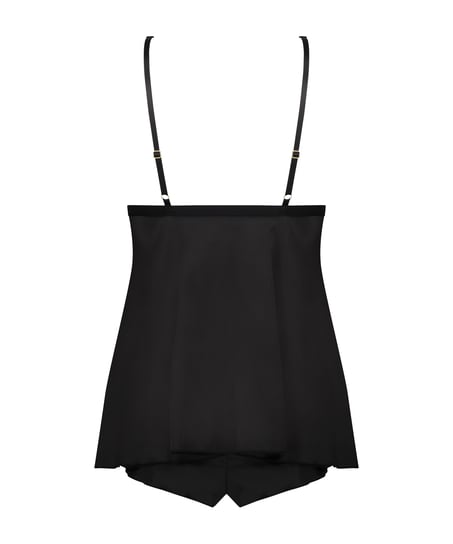 Mariah Satin Babydoll, Black