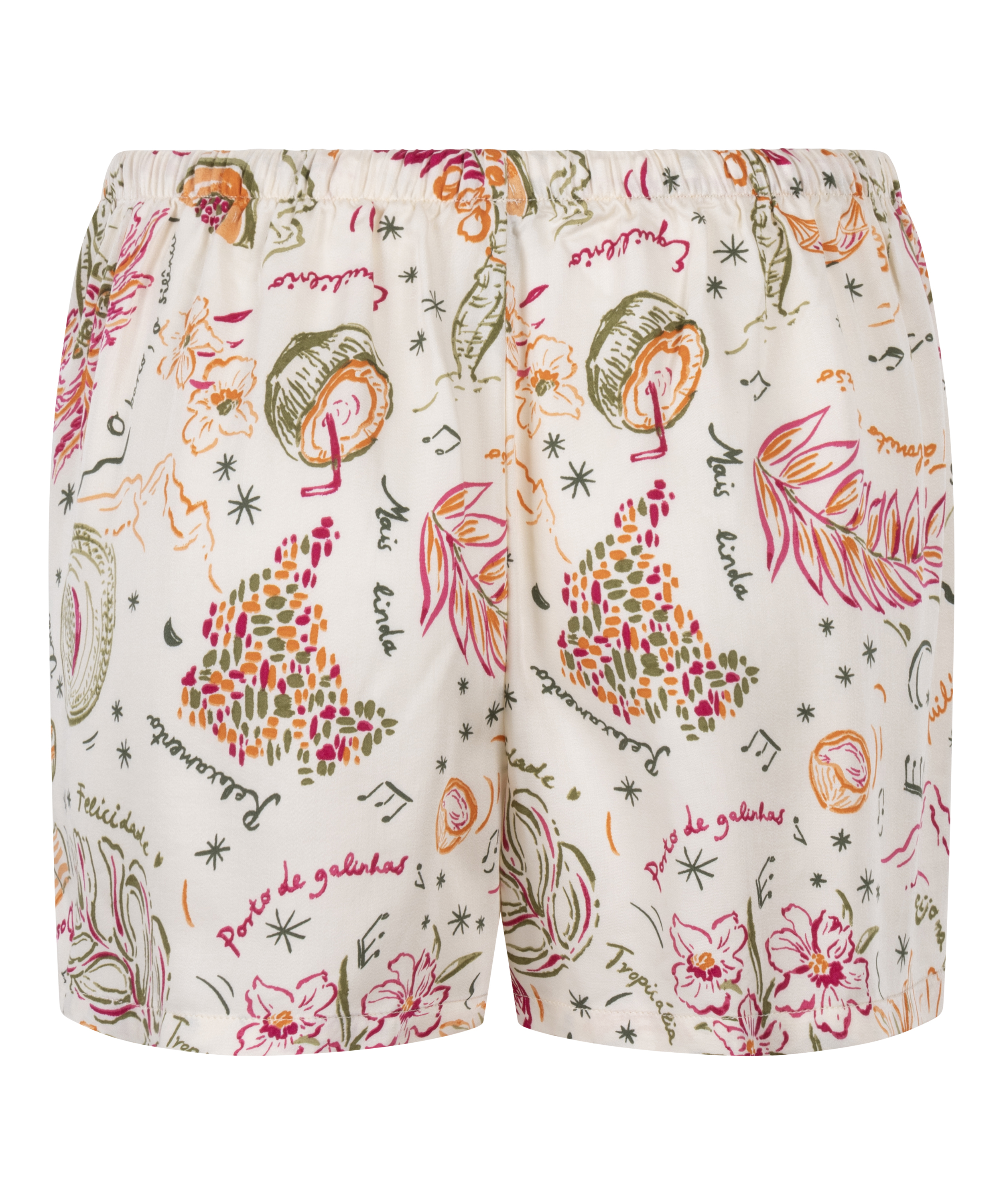 Satin Short, White, main