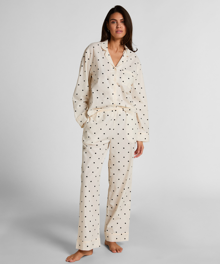 Pant Cotton Dot, White