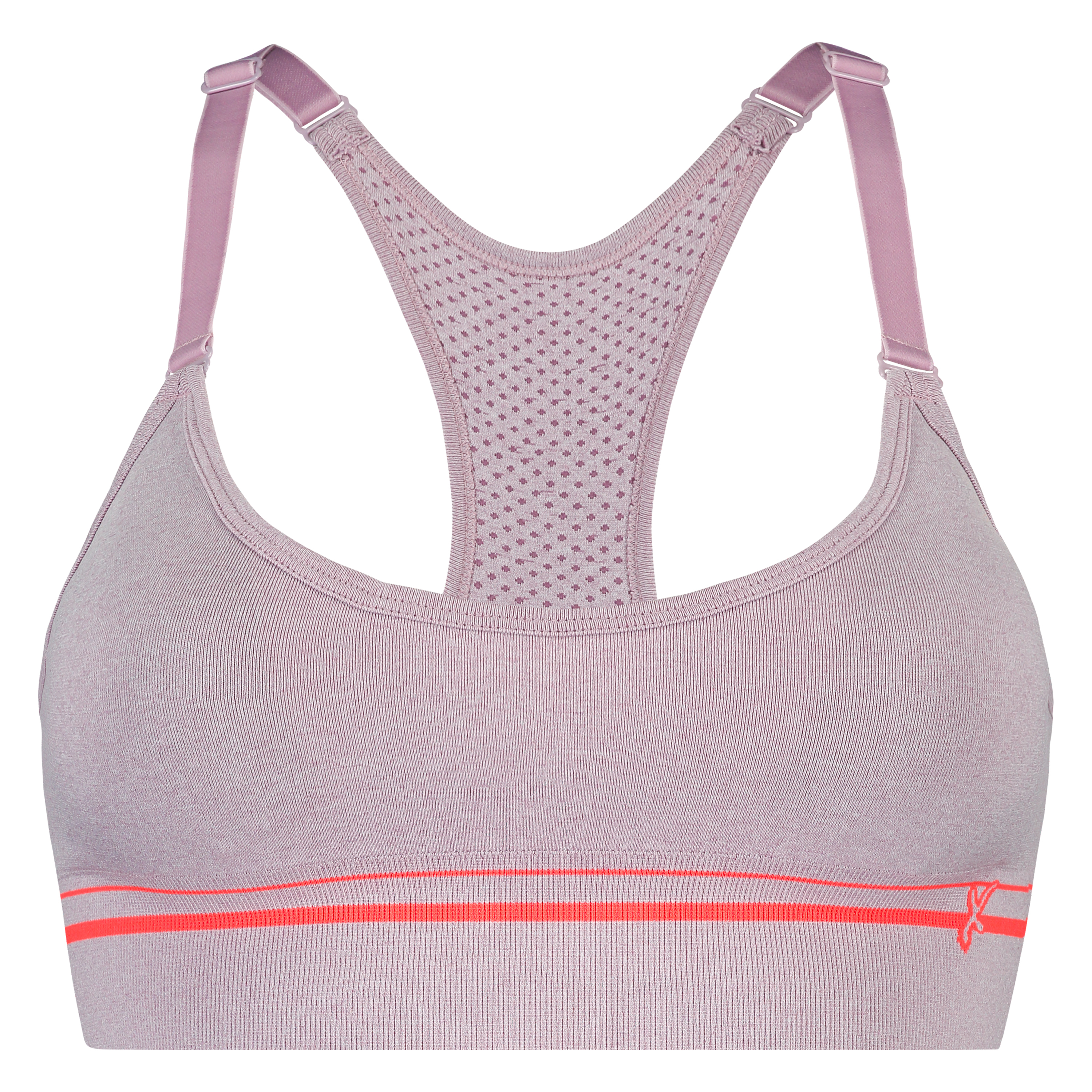 HKMX The Crop Level 1 Sports Bra, Purple, main