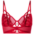 Noeki Non-Padded Longline Underwired Bra, Red