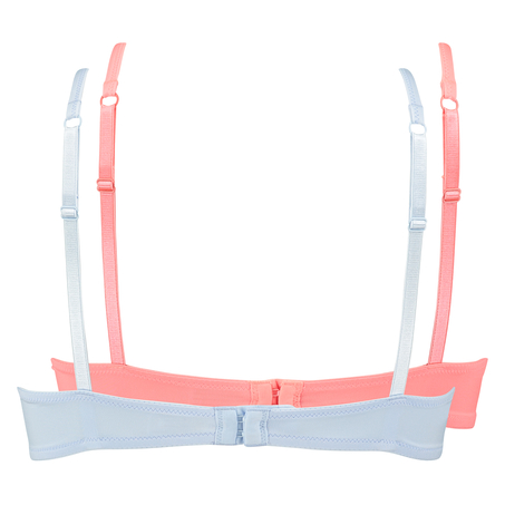 2-Pack Padded Underwired Bra, Blue