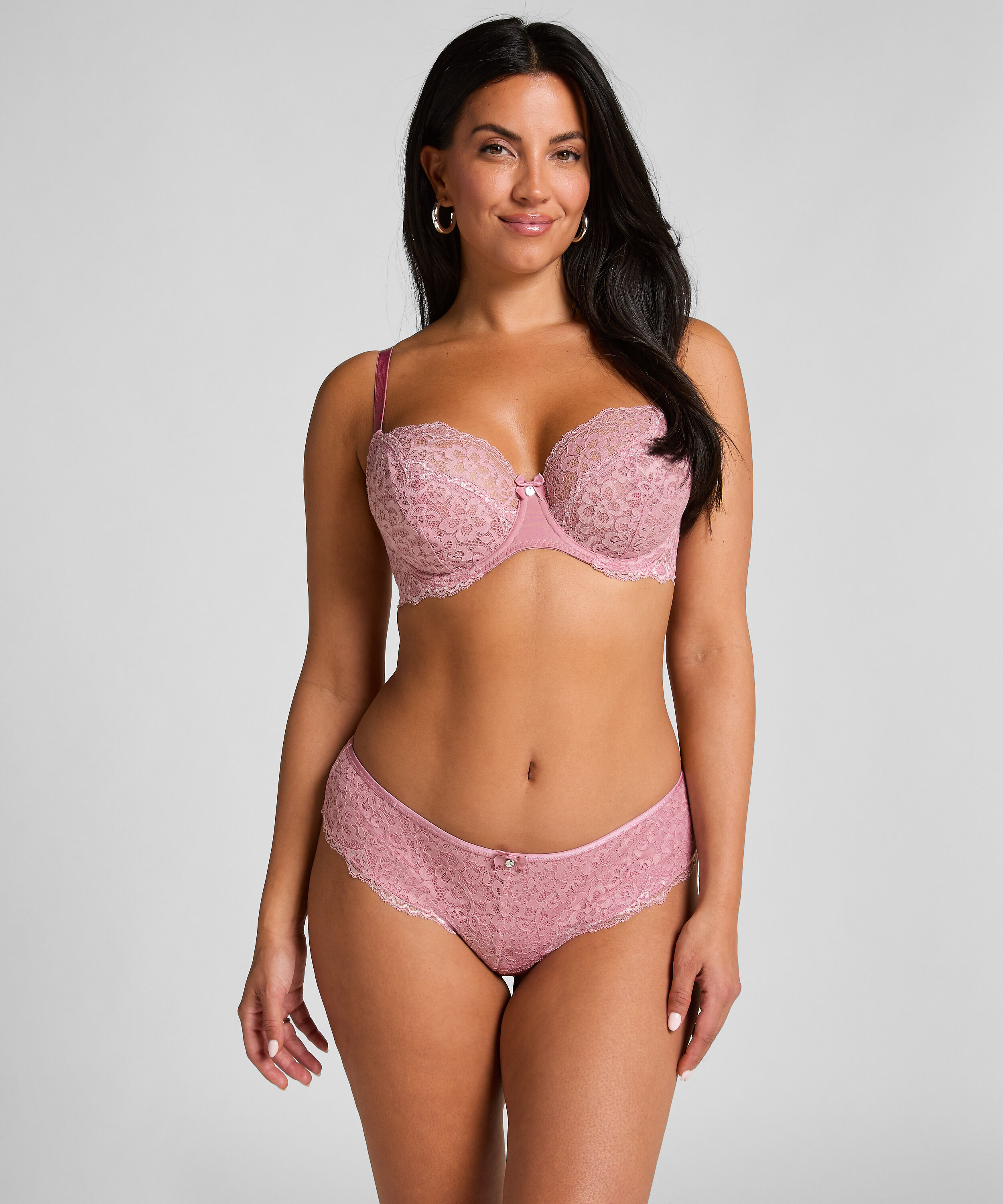 Marine Non-Padded Underwired Bra, Pink