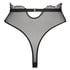 Akira High Leg Thong, Black