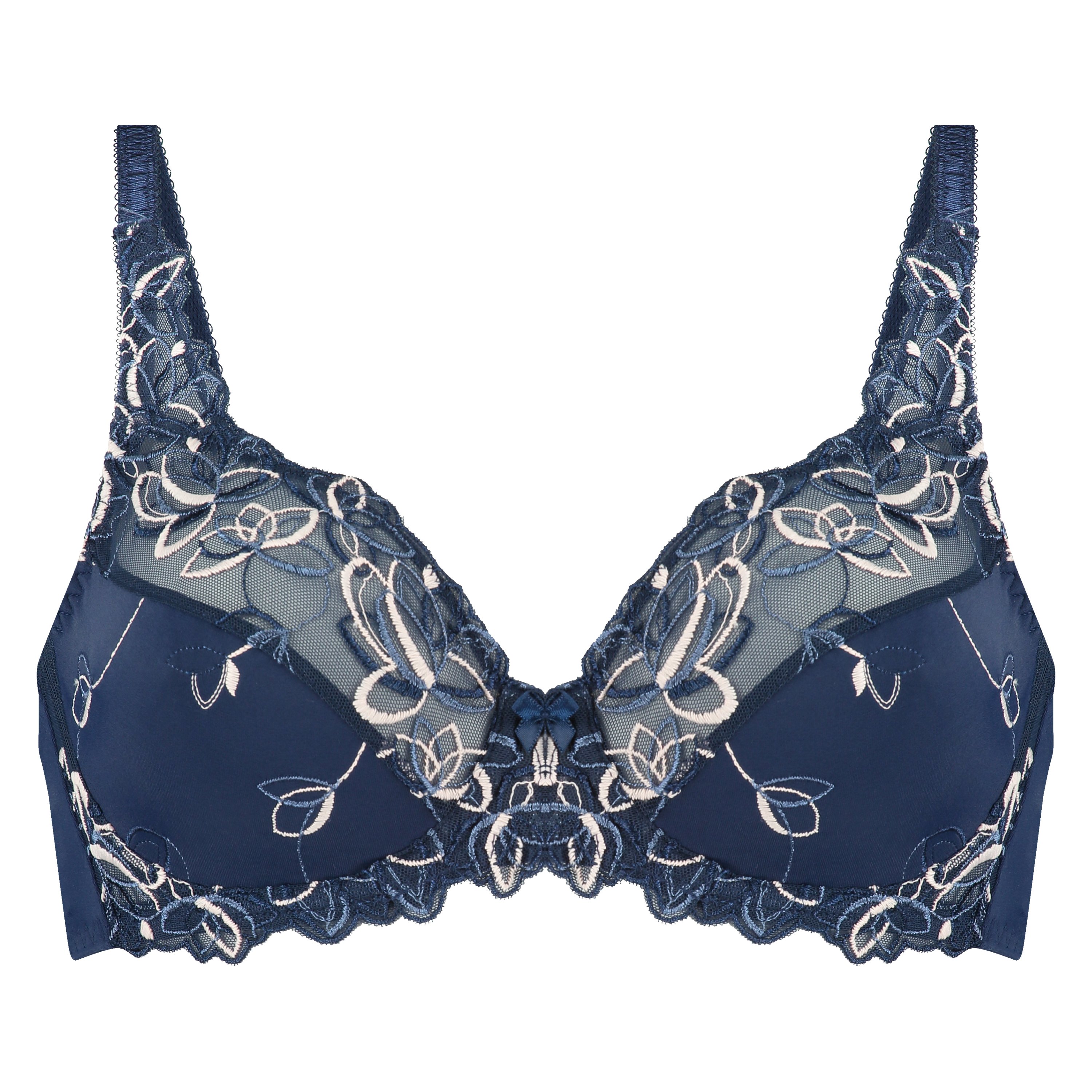 Diva Non-Padded Underwired Bra, Blue, main