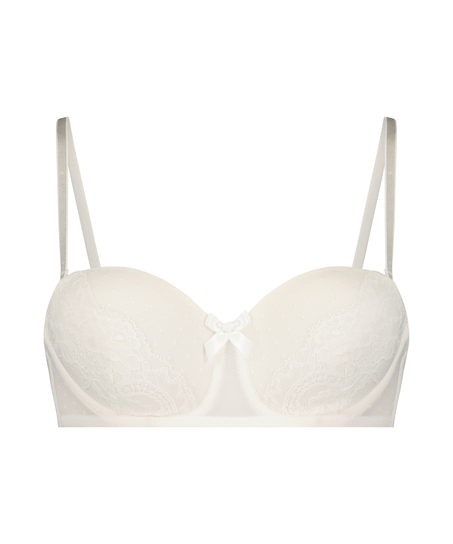 Valerie Padded Strapless Underwired Bra, White
