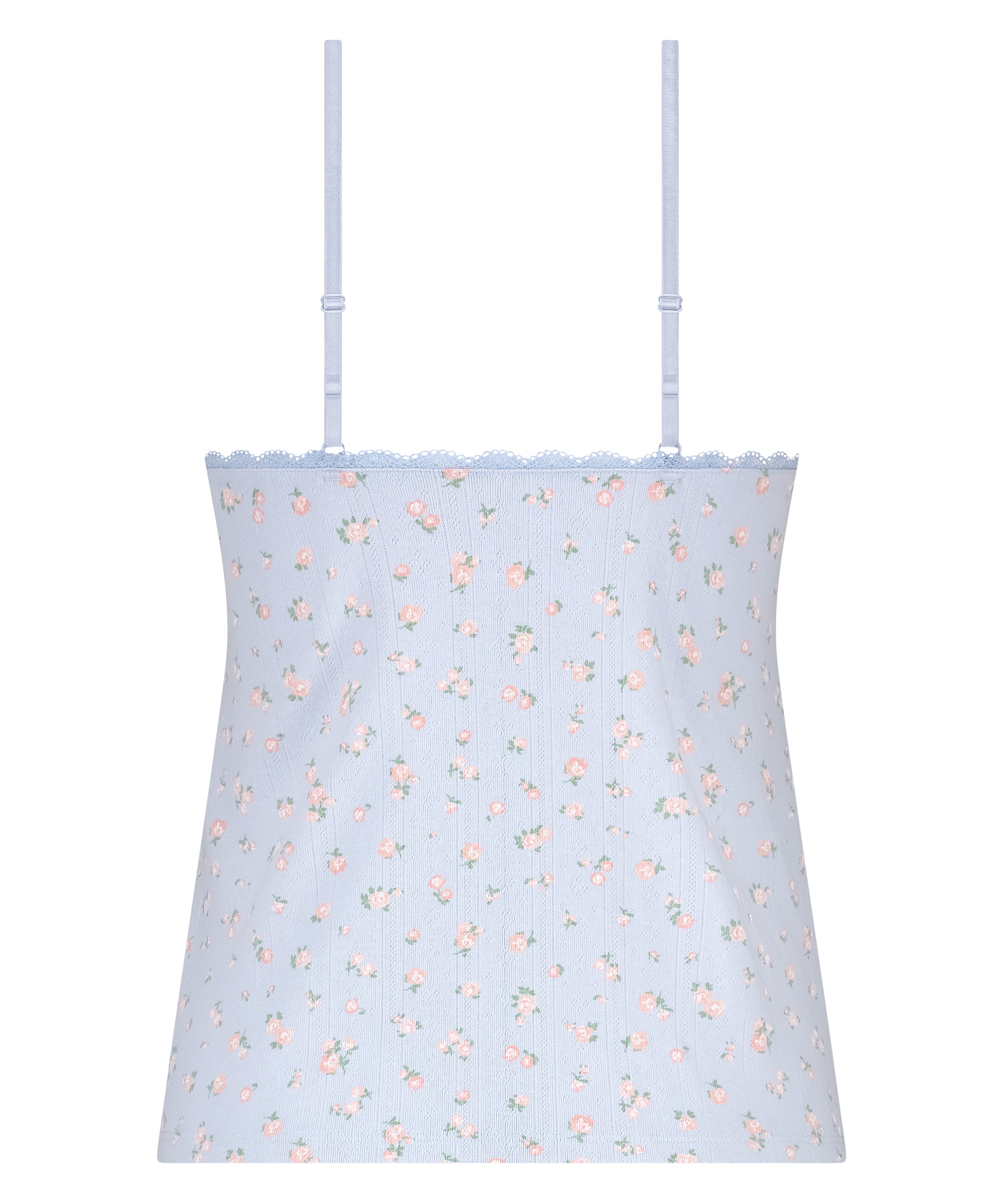 Cami Lace Top Pointelle, Blue, main