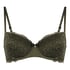 Marine Padded Underwired Bra, Green