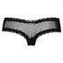 V-shaped Brazilian knickers mesh, Black