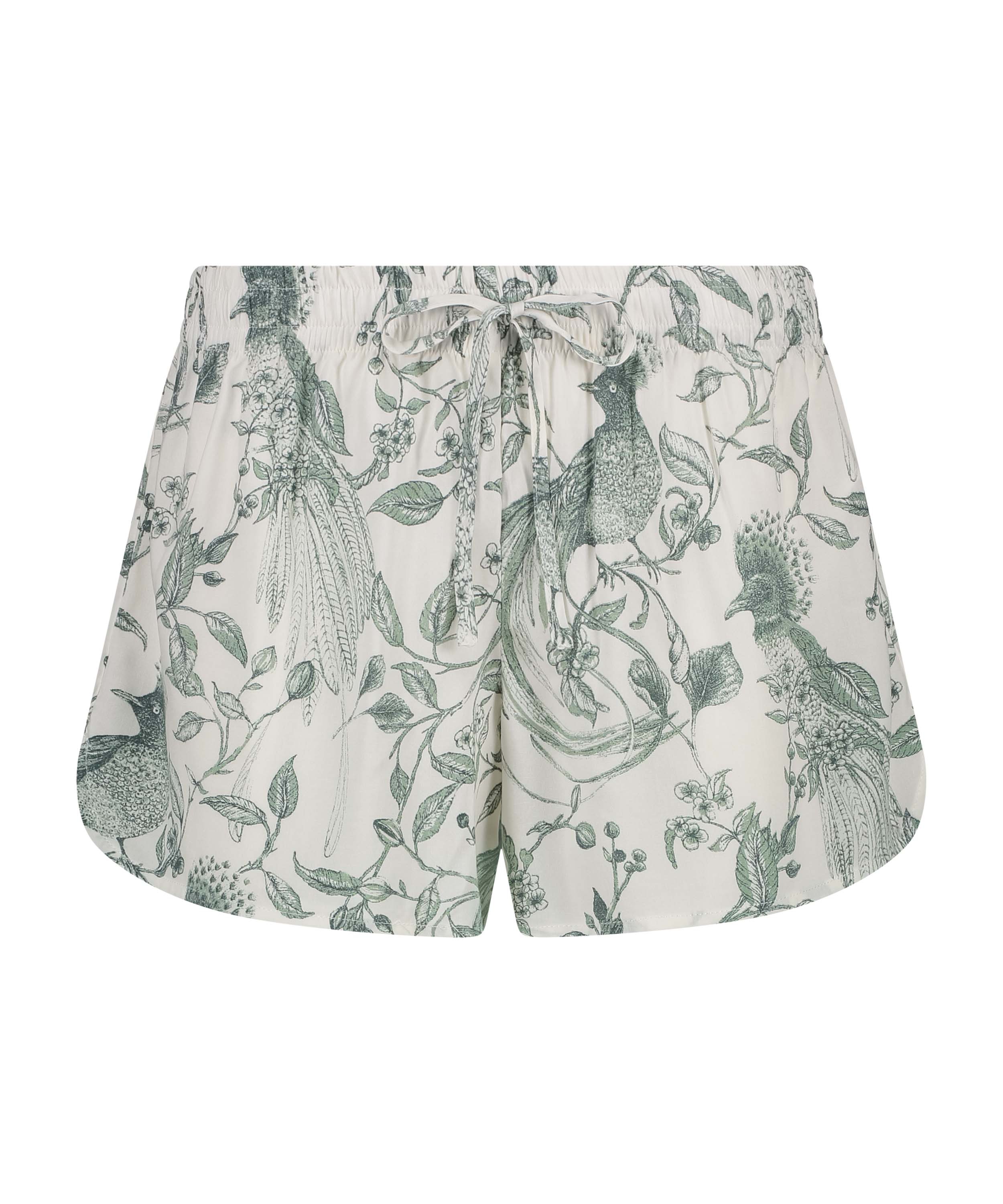 Pyjama Shorts, White, main