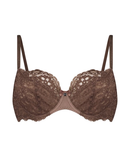 Marine Non-Padded Underwired Bra, Brown