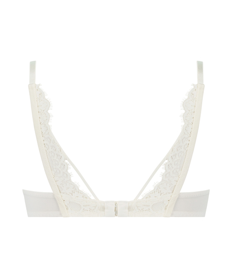 Daisy Padded Underwired Bra, White