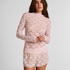 Top Allover Lace, Pink