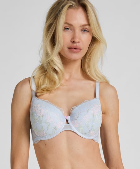 Miri Padded Underwired Bra, Blue