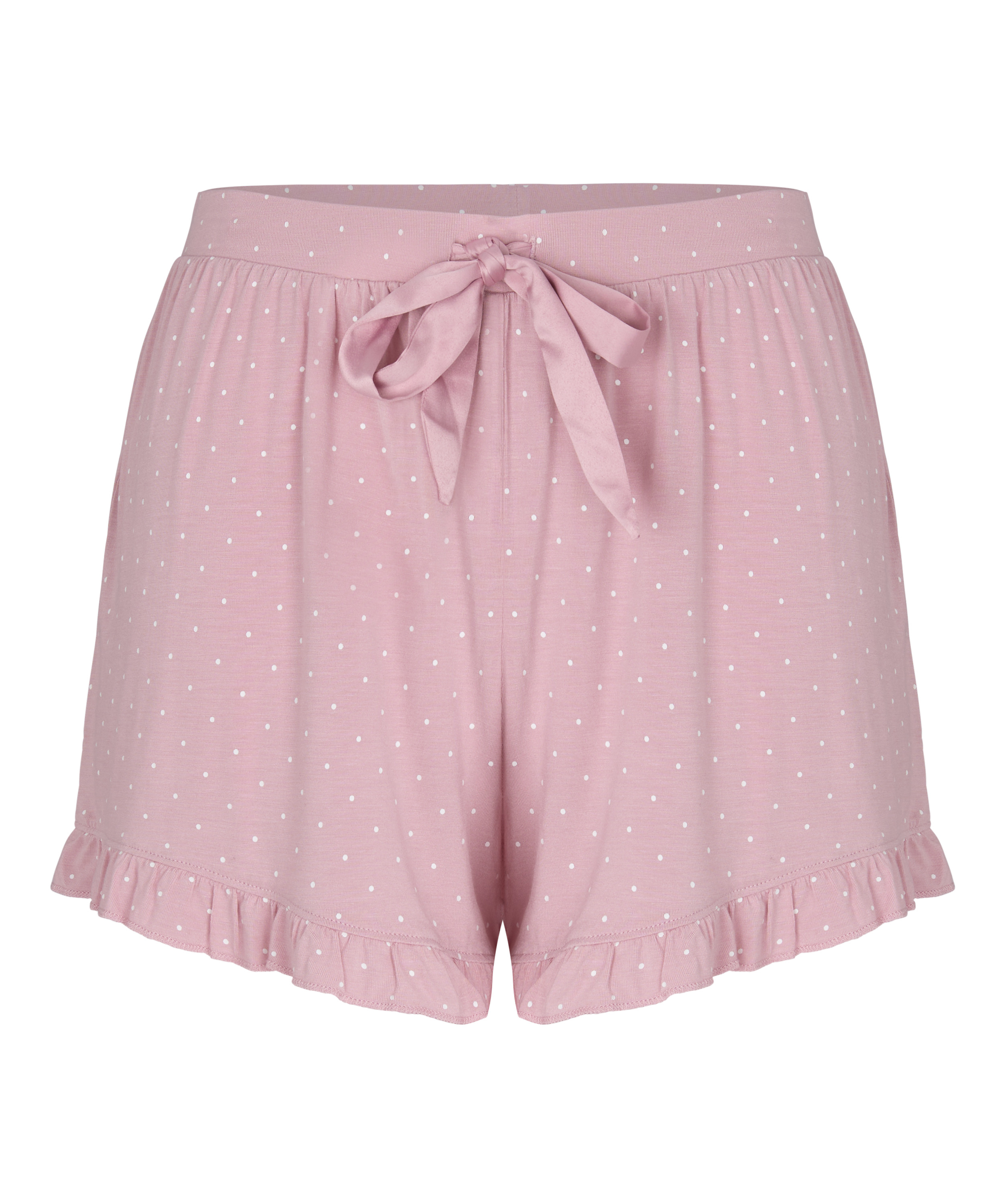 Jersey Ruffled Shorts, Pink, main
